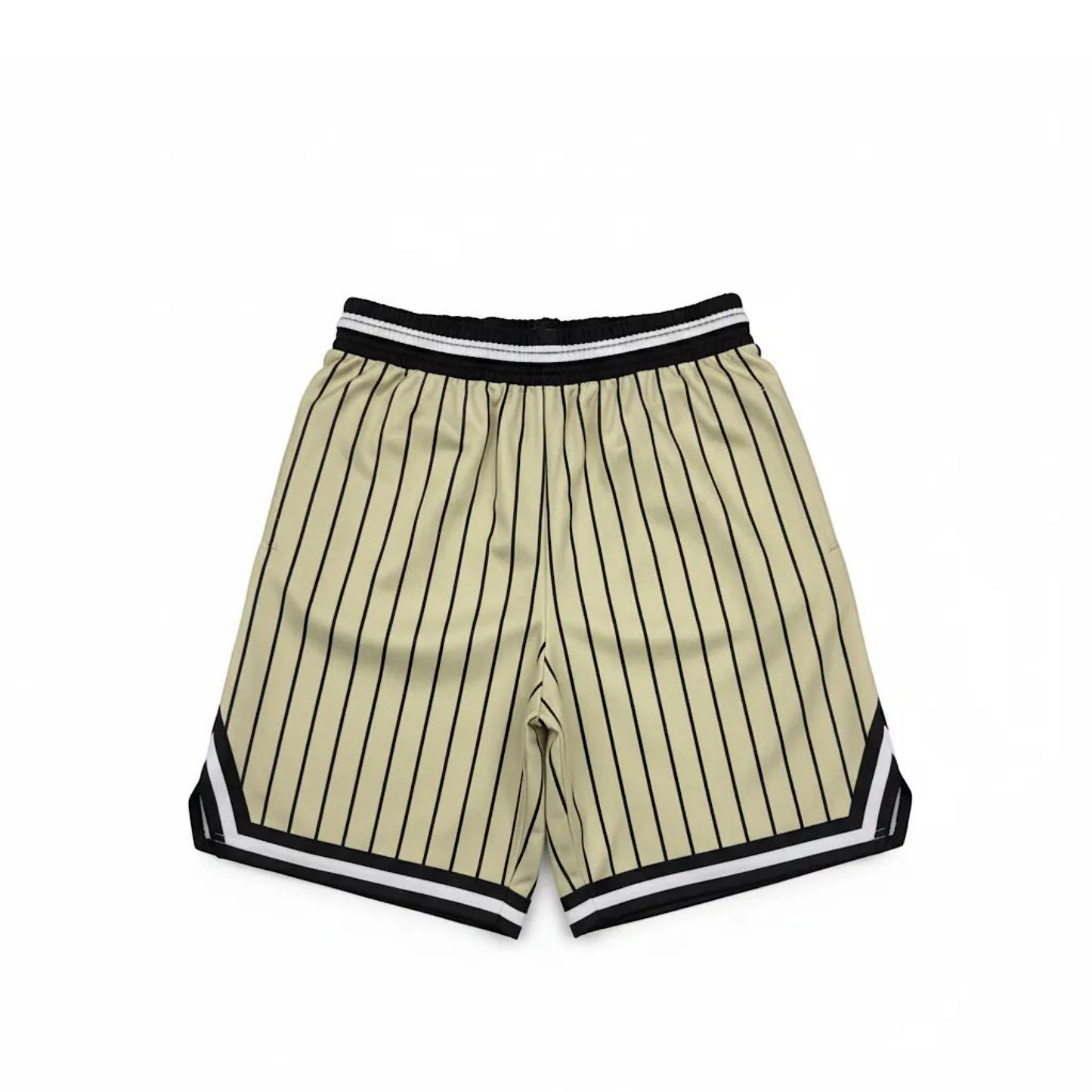 Heavy Ledger Pinstripe Gym Shorts - Indigenous War Pony Design by Wasco Trade