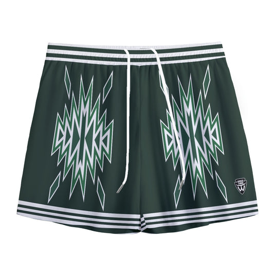 Geo Eclipse Shorts- Green