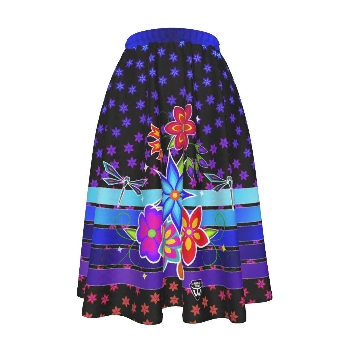 Garden Dragonfly Maxi-Printed Ribbon Skirt