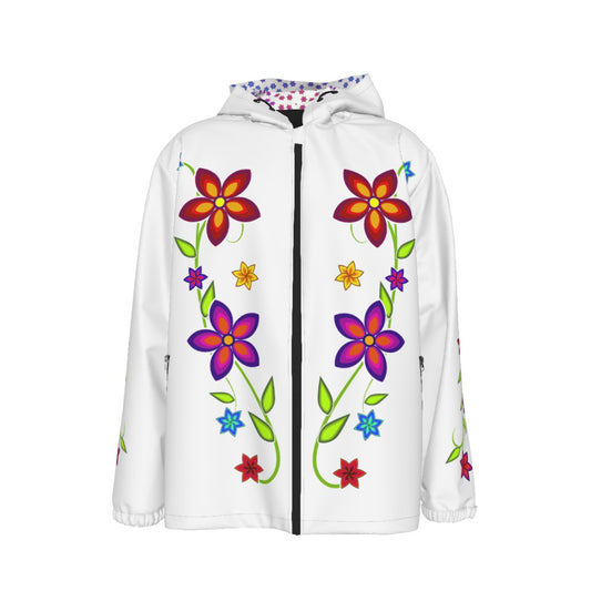 2.0 Floral Windbreaker - White