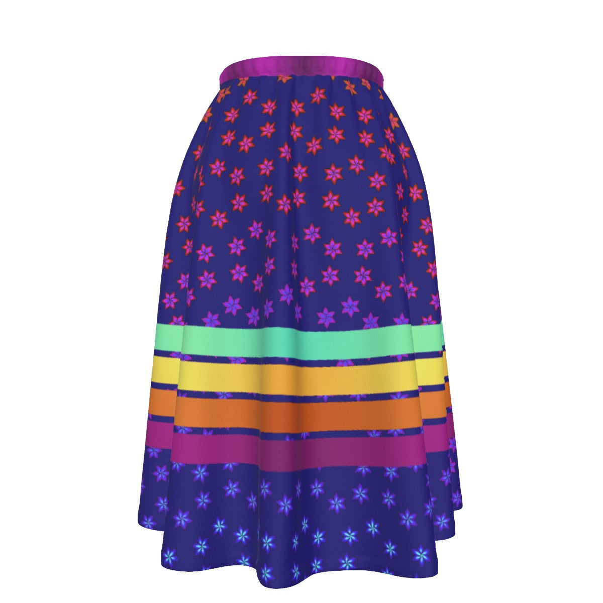 Garden Dragonfly Maxi-Printed Ribbon Skirt