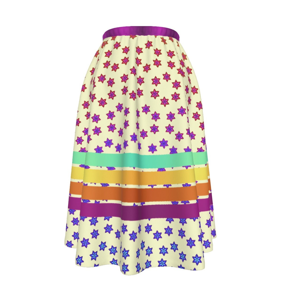 Garden Dragonfly Maxi-Printed Ribbon Skirt