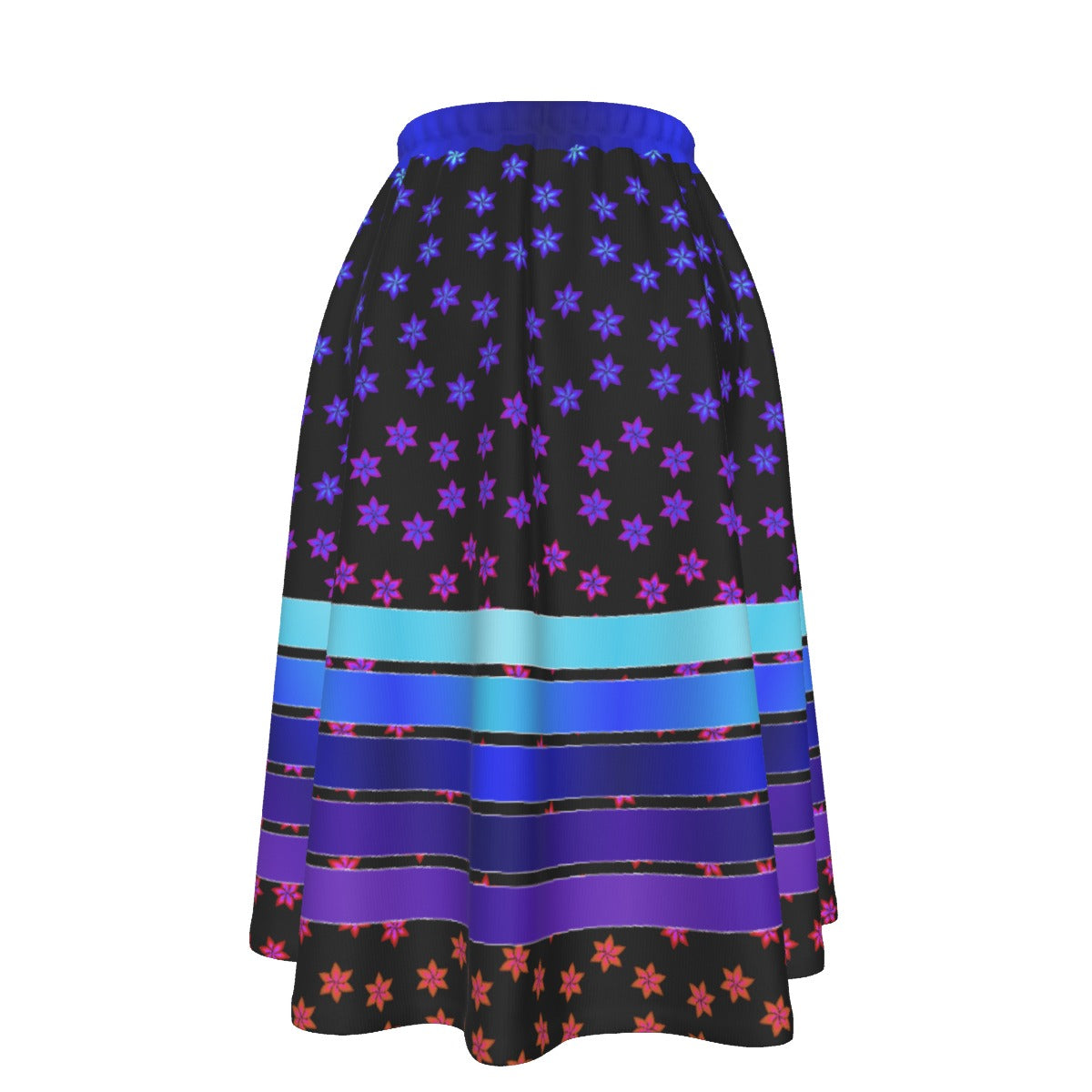 Garden Dragonfly Maxi-Printed Ribbon Skirt