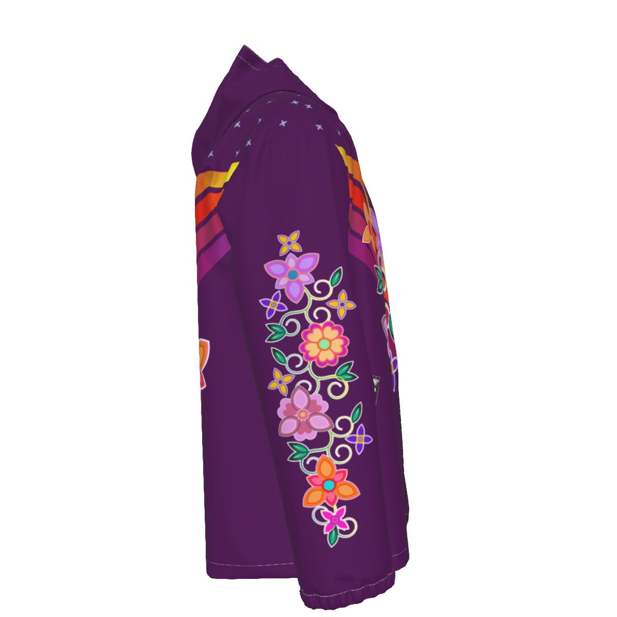 Fancy Floral Windbreaker - Purple