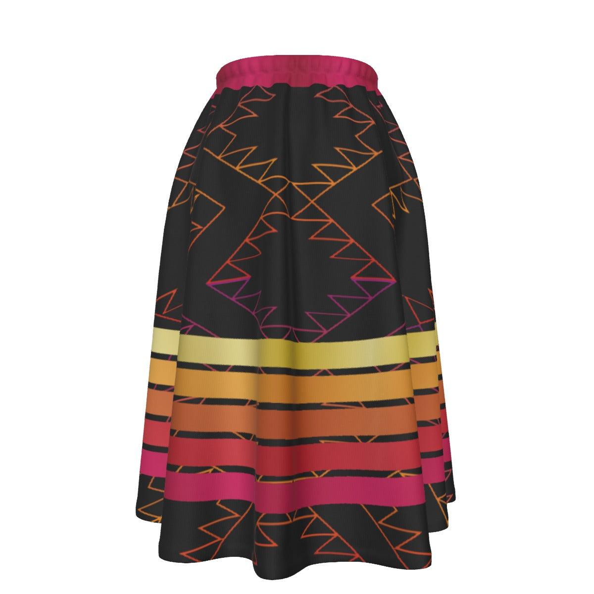 Golden Hour Women's Long Maxi Skirt With Pockets