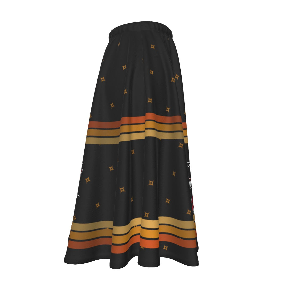 Golden Star Horse Women's Long Maxi Skirt With Pockets