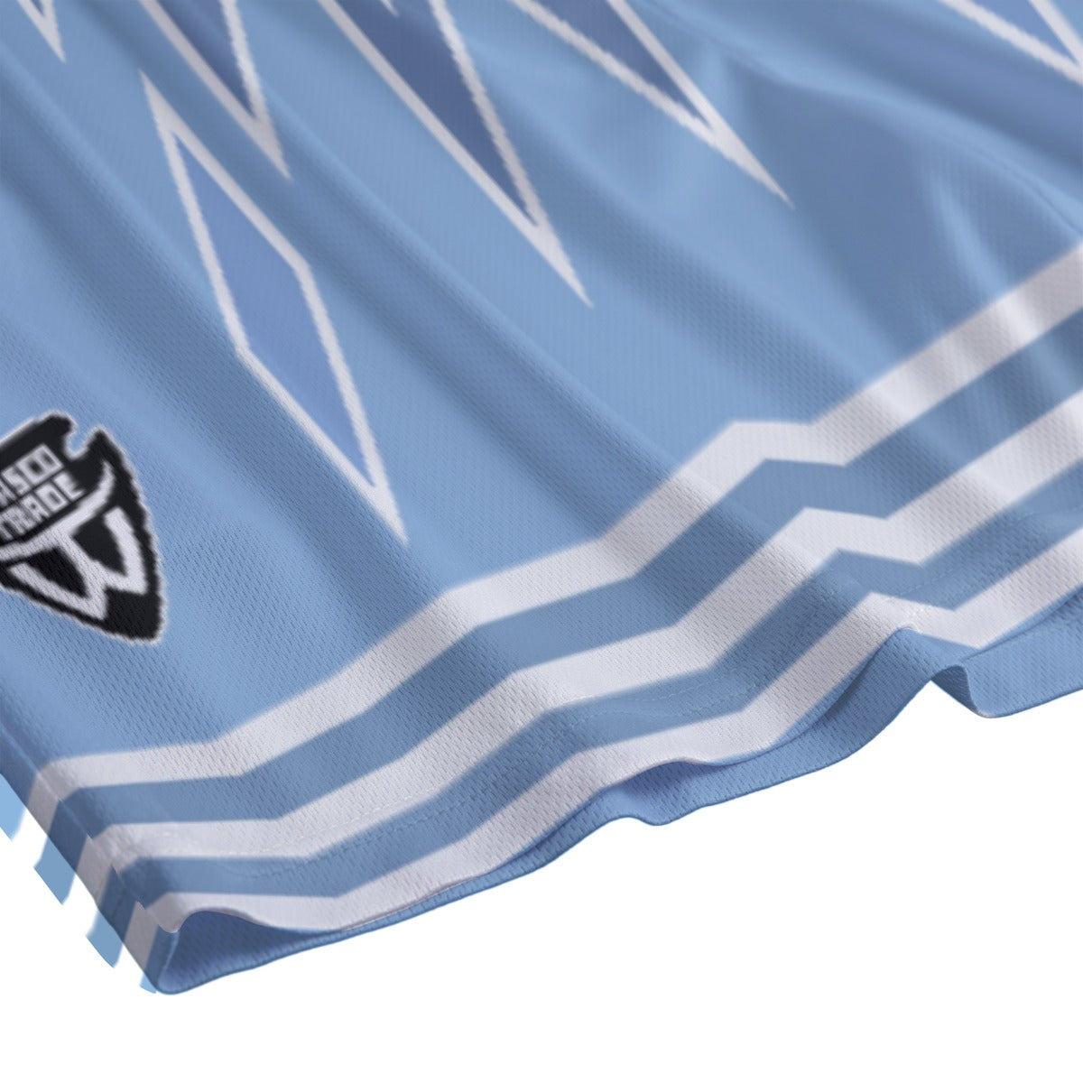 Geo Eclipse Shorts- Baby Blue