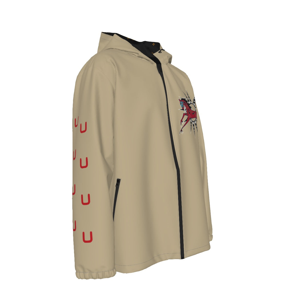 War Pony Windproof Jacket - Black (POD)