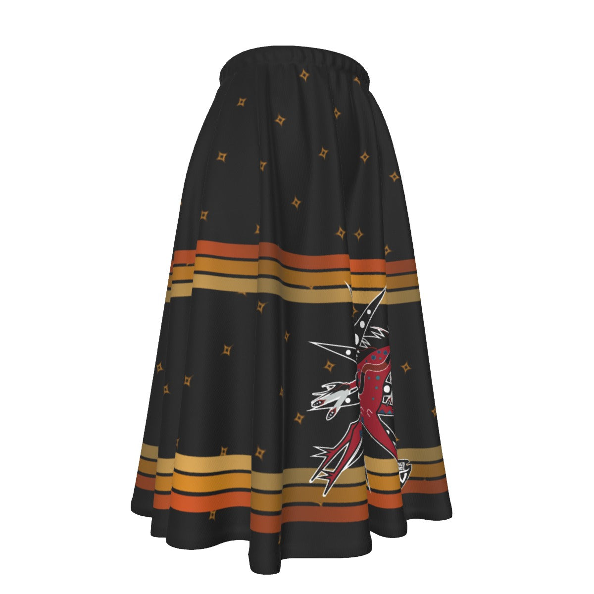 Golden Star Horse Women's Long Maxi Skirt With Pockets