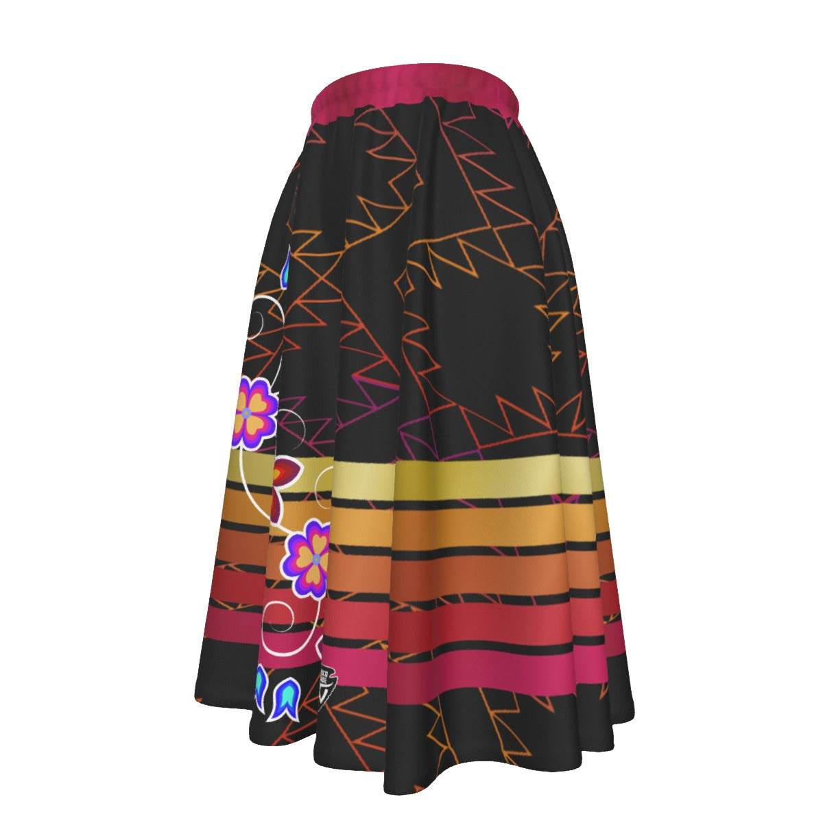 Golden Hour Women's Long Maxi Skirt With Pockets