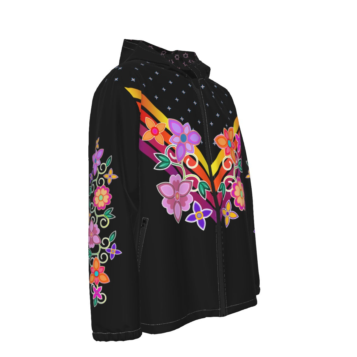 Fancy Floral Windbreaker - Purple