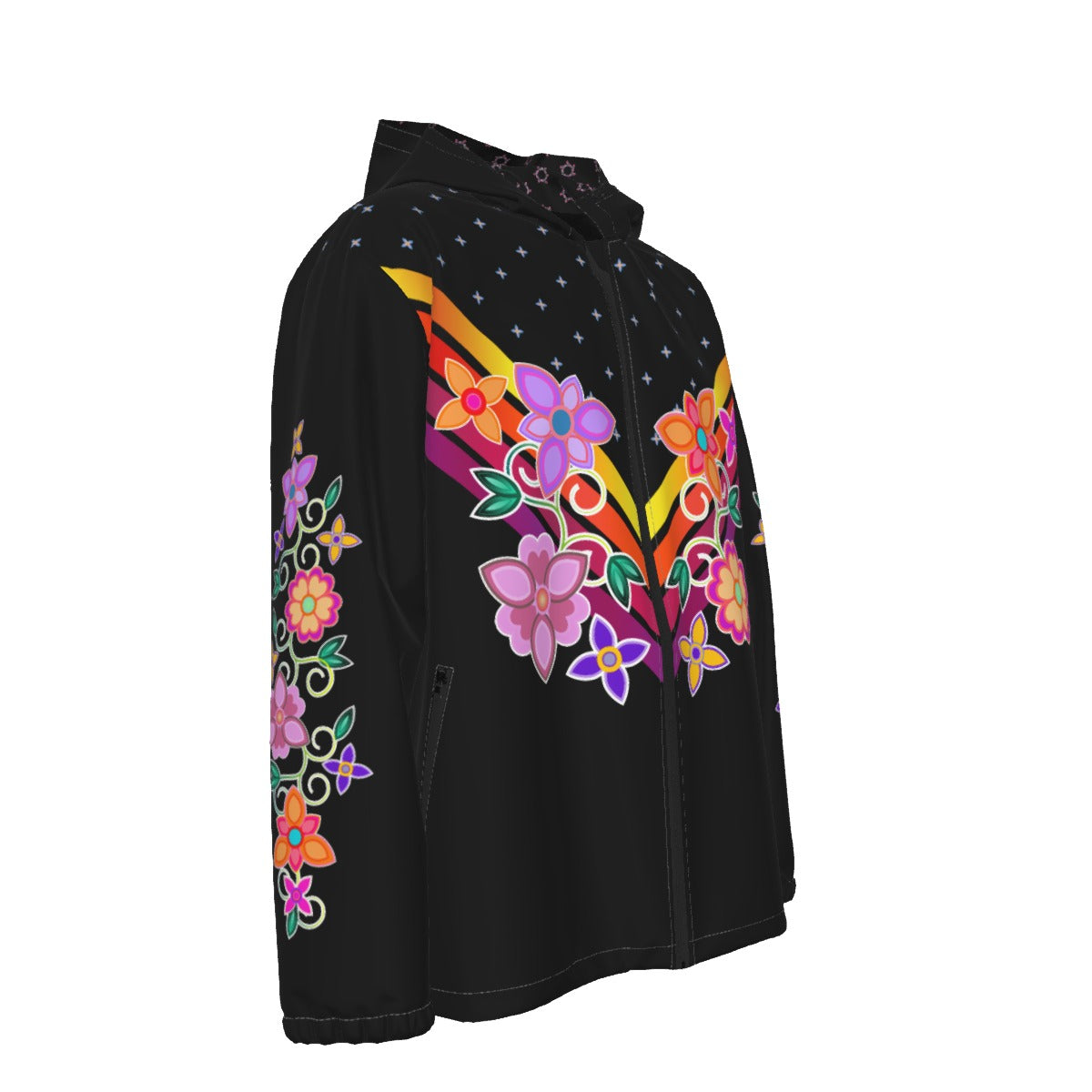Ribbon V-Floral - Black(POD)