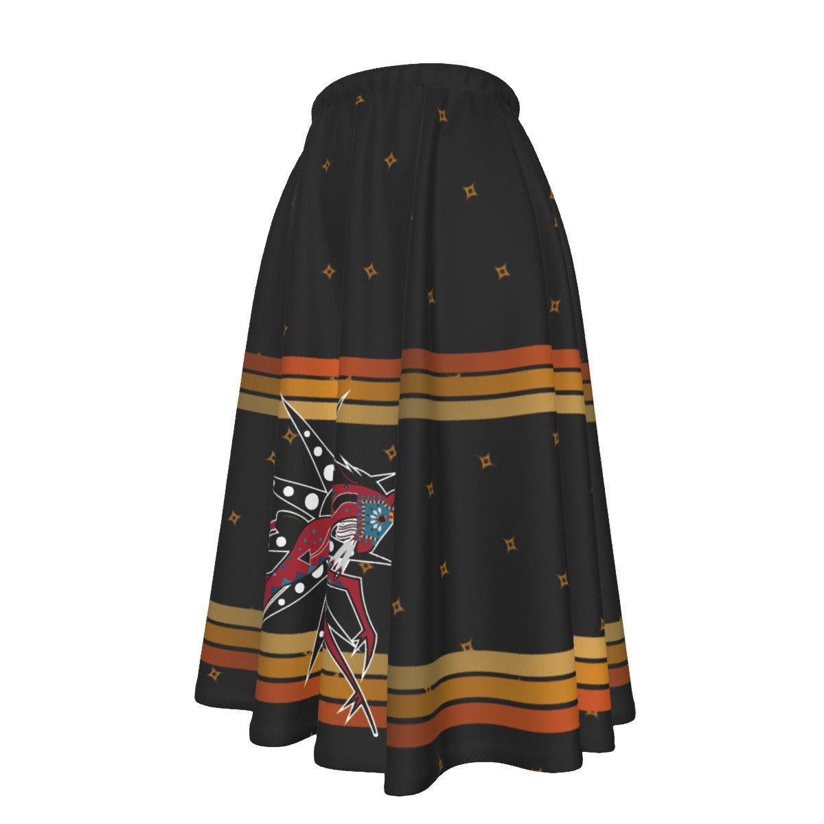 Golden Star Horse Women's Long Maxi Skirt With Pockets