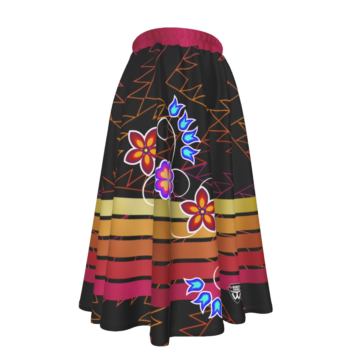 Golden Hour Women's Long Maxi Skirt With Pockets