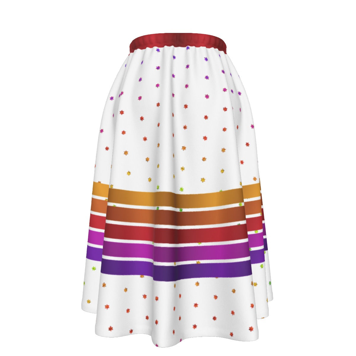 Floral Spark Women's Long Maxi Skirt With Pockets