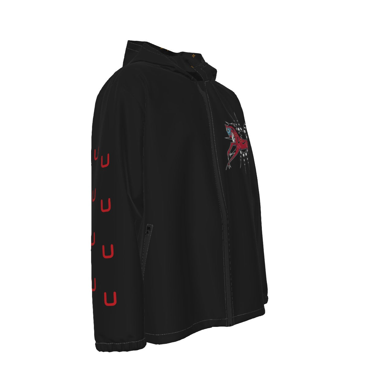 War Pony Windproof Jacket - Black (POD)