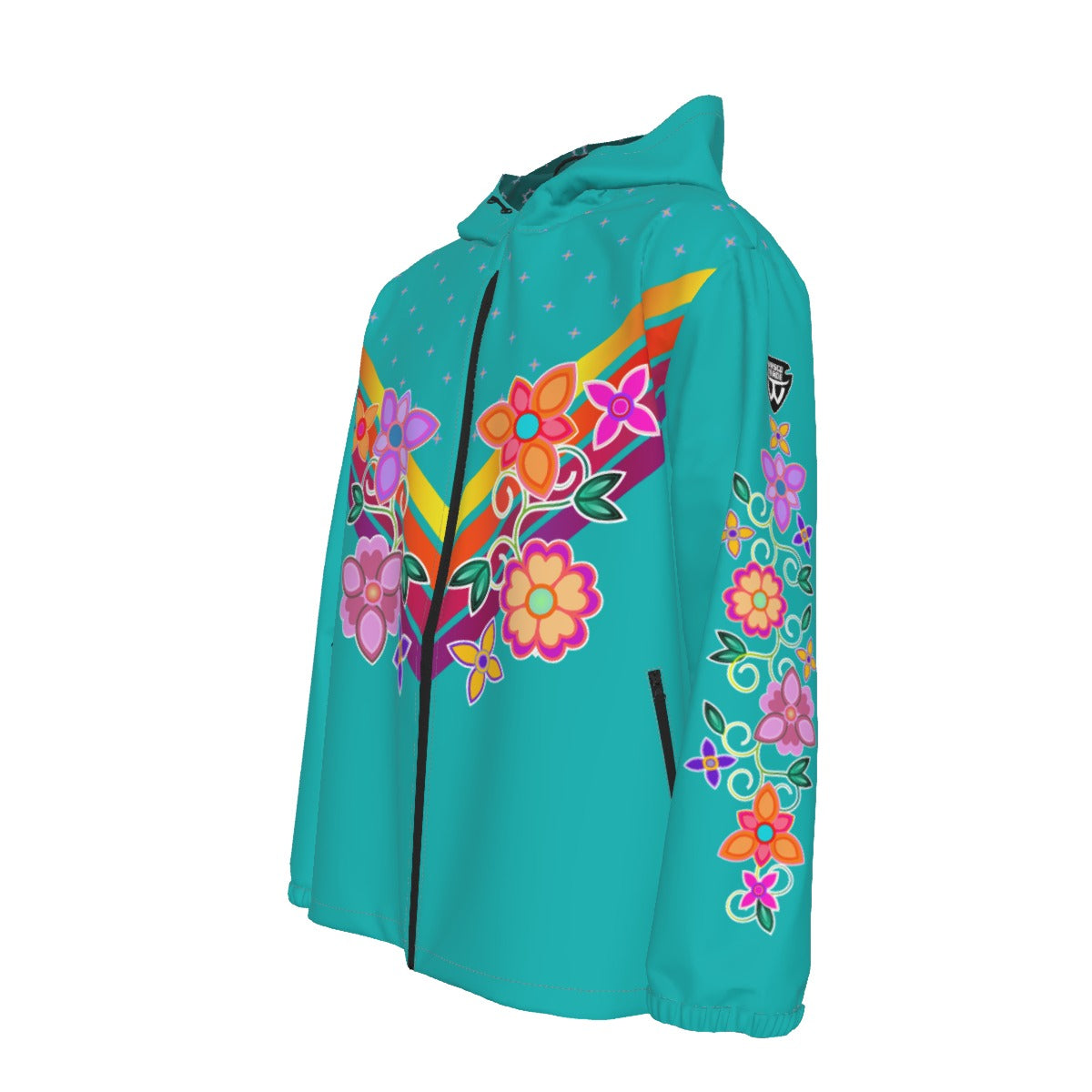Ribbon V-Floral - Aqua(POD)