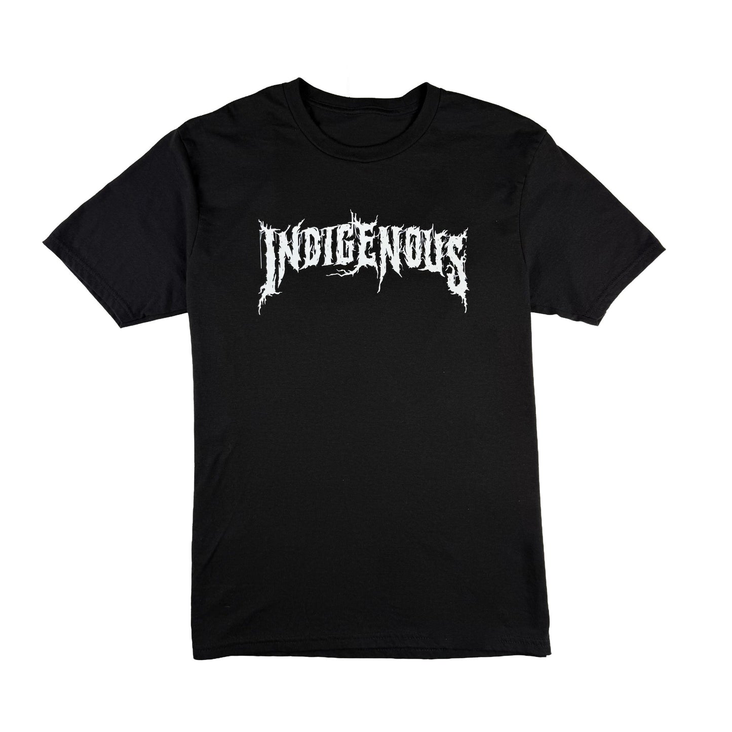 Indigenous Metal Font Shirt - Black