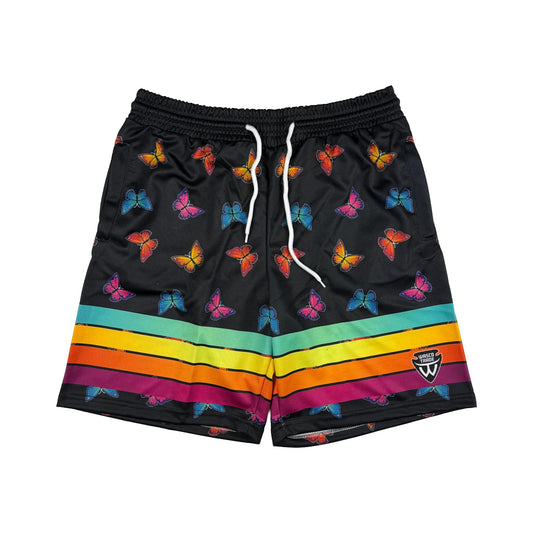 Heavy Gym Shorts- Butterfly Ribbon